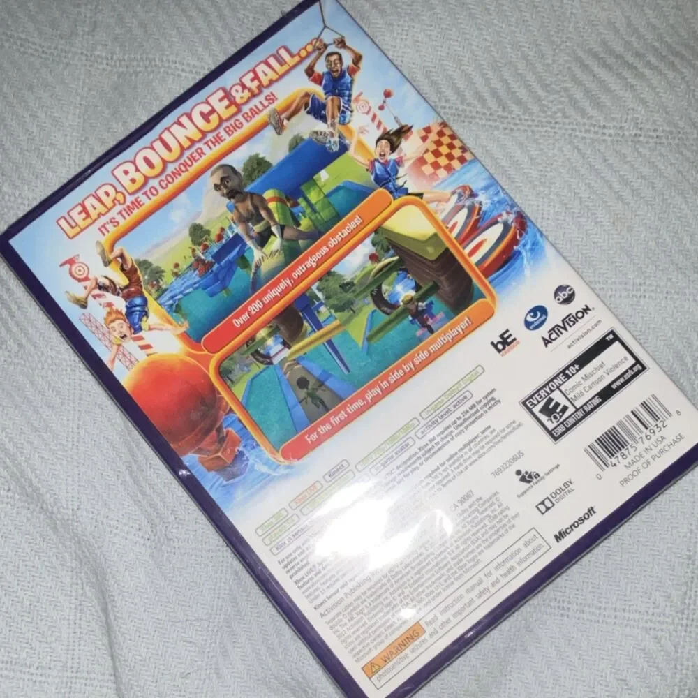 New plastic Activision Wipeout Xbox 360 Game Requires Kinect Sensor Multiplayer
